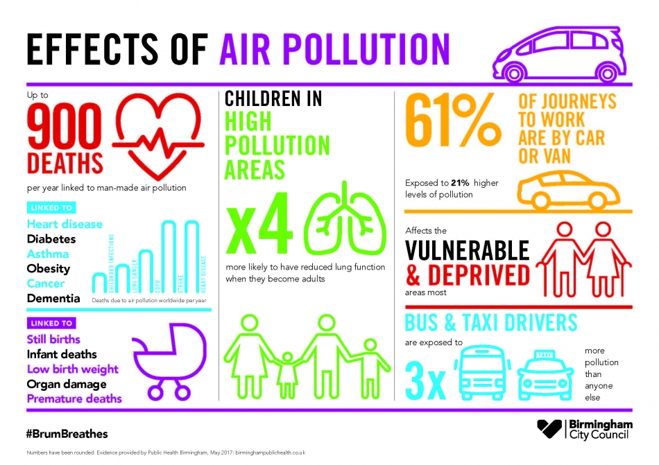 Pictorial information about air pollution